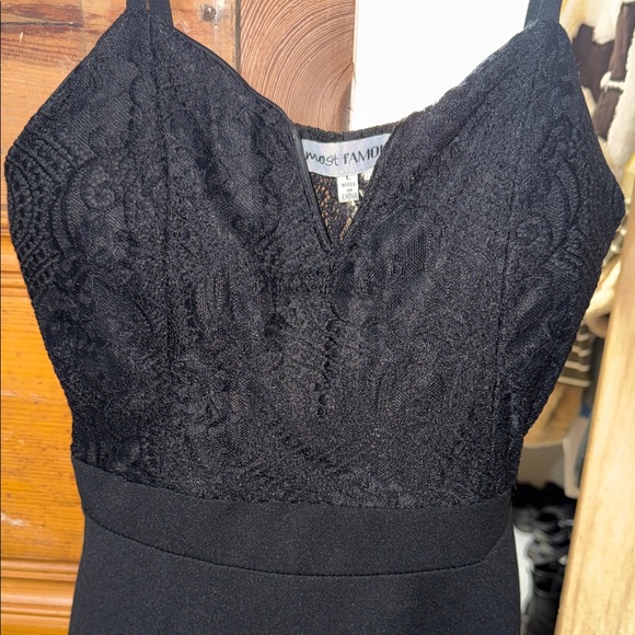 Almost Famous Black Mini Dress - Picture 4 of 5